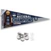 College Flags & Banners Co. Connecticut Huskies 2023 UCONN National Basketball Champions Pennant Flag and Wall Tack Mount Pads view 1