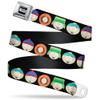 Paramount Network Belt, Seatbelt Buckle Belt, South Park Boys Face Repeat Black, 30 to 44 Inches view 1