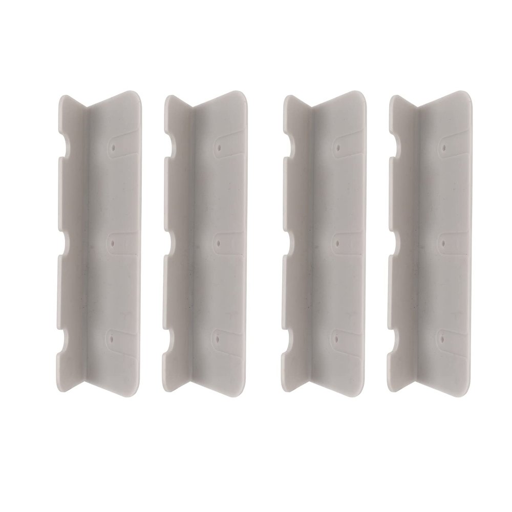 Alomejor 4 Pack Boat Seat Hook Clips Brackets Mountings for Inflatable Rubber Dinghy Raft Yacht Kayak Rowing Boat Accessories (Grey)