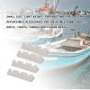 Alomejor 4 Pack Boat Seat Hook Clips Brackets Mountings for Inflatable Rubber Dinghy Raft Yacht Kayak Rowing Boat Accessories (Grey) view 3