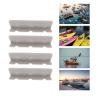 Alomejor 4 Pack Boat Seat Hook Clips Brackets Mountings for Inflatable Rubber Dinghy Raft Yacht Kayak Rowing Boat Accessories (Grey) view 4