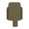 NDZ Performance Rear Slide Cover Plate for Sig P320 Series 9mm .40 .357 .45 ACP Laser Engraved Anodized Aluminum in Olive Drab Green, Made in The USA - Bomb Pinup Girl 1 view 4