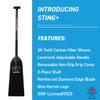 Hornet Watersports Dragon Boat Paddle - Black Glossy- Adjustable Carbon Fiber Dragon Boat Paddle - IDBF Approved - Dragon Boat Accessories (Leverlock Adjustable) view 2