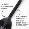 Hornet Watersports Dragon Boat Paddle - Black Glossy- Adjustable Carbon Fiber Dragon Boat Paddle - IDBF Approved - Dragon Boat Accessories (Leverlock Adjustable) view 3
