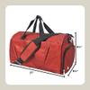 NGIL Glitter Cheers Sports Gym Duffel with Shoe Compartment and Small Carry on Travel Tote Bags for Women, Gym bag, Overnight bags for Women, Cheer Bag (Glitter-Red) view 3