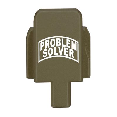 NDZ Performance Rear Slide Cover Plate for Sig P320 Series 9mm .40 .357 .45 ACP Laser Engraved Anodized Aluminum in Olive Drab Green, Made in The USA - Problem Solver Banner
