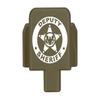 NDZ Performance Rear Slide Cover Plate for Sig P320 Series 9mm .40 .357 .45 ACP Laser Engraved Anodized Aluminum in Olive Drab Green, Made in The USA - Deputy Sheriff Eagle Logo view 1