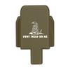 NDZ Performance Rear Slide Cover Plate for Sig P320 Series 9mm .40 .357 .45 ACP Laser Engraved Anodized Aluminum in Olive Drab Green, Made in The USA - Don't Tread On Me 2 view 1