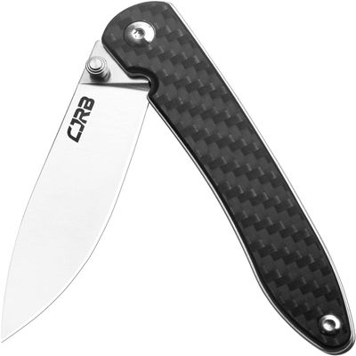 CJRB RIA CARBON Hunting Pocket Knife J1917 Made of Steel 12C27 with Ceramic Ball Bearings