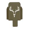 NDZ Performance Rear Slide Cover Plate for Sig P320 Series 9mm .40 .357 .45 ACP Laser Engraved Anodized Aluminum in Olive Drab Green, Made in The USA - Deer Skull 1 view 1