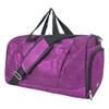 NGIL Glitter Cheers Sports Gym Duffel with Shoe Compartment and Small Carry on Travel Tote Bags for Women, Gym bag, Overnight bags for Women, Cheer Bag (Glitter-Purple) view 1