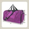NGIL Glitter Cheers Sports Gym Duffel with Shoe Compartment and Small Carry on Travel Tote Bags for Women, Gym bag, Overnight bags for Women, Cheer Bag (Glitter-Purple) view 3