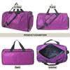 NGIL Glitter Cheers Sports Gym Duffel with Shoe Compartment and Small Carry on Travel Tote Bags for Women, Gym bag, Overnight bags for Women, Cheer Bag (Glitter-Purple) view 4