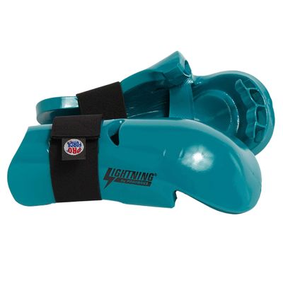 Pro Force Lightning Punches Sparring Gloves (Teal, Child Large - Knuckle Width 2.875-3.25")