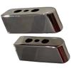 2X Polished Chrome-Plated 1911 Magazine Base Pads Fits All Kim Pro Tac-Mag Full Size .45 ACP 8-Round Magazines view 3