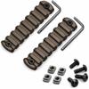 Gotical 9 Slots Picatinny Rail Section for M-Lok Handguard Flat Dark Earth Fit for Picatinny/Weaver Rails view 1
