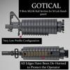Gotical 9 Slots Picatinny Rail Section for M-Lok Handguard Flat Dark Earth Fit for Picatinny/Weaver Rails view 4