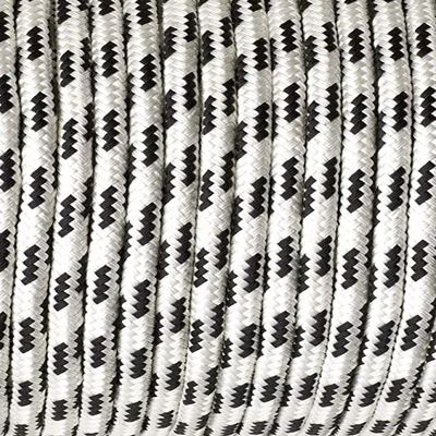 MarineNow Double Braid Polyester Low Stretch Sailing Rope Choose Size/Length/Color (6 mm (1/4"), 200 ft, Black Fleck)
