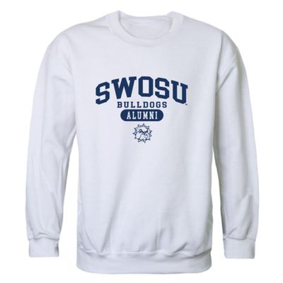 W Republic Southwestern Oklahoma State Bulldogs Seal Crewneck Sweatshirt - White, Small