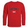 W Republic Saint Francis University Red Flash Dad Fleece Crewneck Pullover Sweatshirt Red Large view 1