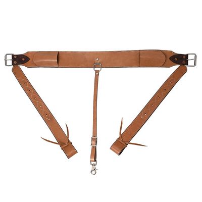 HILASON Horse Western Carved Leather Rear Flank Back Cinch Girth Saddle Billets Comfytack | Billet Strap