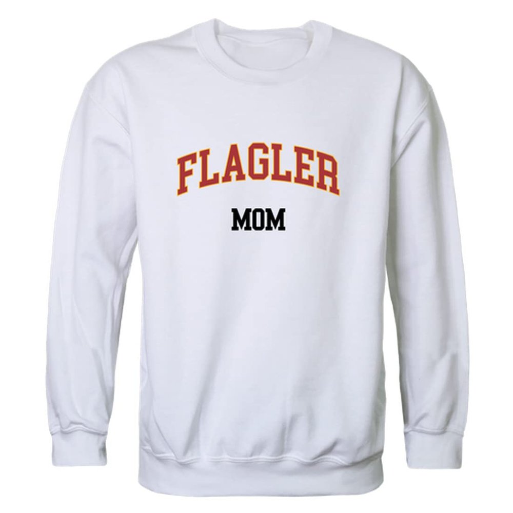 W Republic Flagler Saints College Gators Mom Fleece Crewneck Pullover Sweatshirt, Adult Unisex, White, Medium - NCAA Officially Licensed Apparel