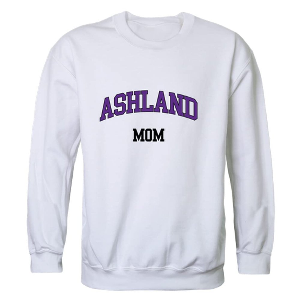 W Republic Ashland Eagles Mom Fleece Crewneck Pullover Sweatshirt, Adult Unisex, White, Large - NCAA Officially Licensed Apparel