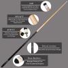 Ray speed Pool Cue Stick Low Deflection Shaft Billiard Cue Stick with Hard Case 19-20 oz Professional Pool Stick (Brown+Blue, 20 oz) view 3