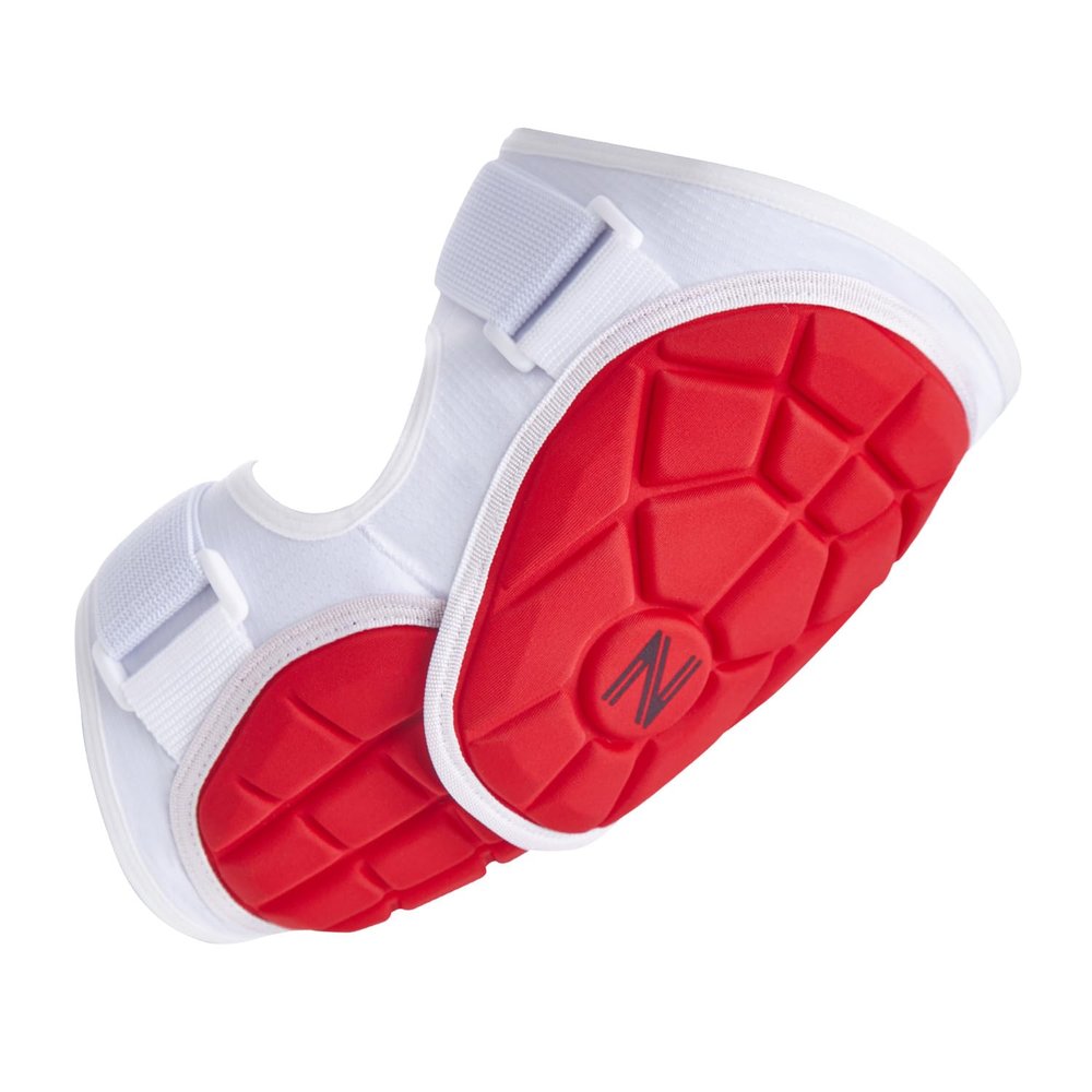 NURIBASE Baseball Batters Elbow Guard for Youth, Adult - Lacrosse Elbow Pad for Youth, Adult - ElbowGuard for Lacrosse, Baseball and Softball - Red L/XL