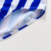 2 to 9 Years Old Girls Blue Vertical Stripe Letter Girls 1 Piece Swimsuit Toddler Boys Clothes (Blue, 6-7 Years) view 4