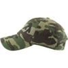 1 Pcs of Cotton Cap Baseball Caps Hat Adjustable Washed Plain Solid Visor ((CAMO) Woodland) view 2
