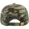 1 Pcs of Cotton Cap Baseball Caps Hat Adjustable Washed Plain Solid Visor ((CAMO) Woodland) view 4