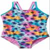 Speedo Girls Thin Strap One Piece Swimsuit (US, Alpha, Small, Regular, Multi Palm) view 1