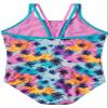 Speedo Girls Thin Strap One Piece Swimsuit (US, Alpha, Small, Regular, Multi Palm) view 2