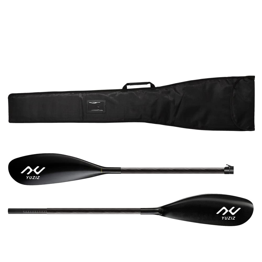 YUZIZ Kayak Paddle Full Carbon Fiber with Spooned Shape Blade (CJ-S, 220cm-230cm)