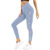 YUDESEN Mesh Workout Leggings, Yoga Pants with Pockets for Women, Tummy Control Yoga Pants Workout Athletic Running Leggings Blue view 4