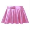 Freebily Girls Shiny Metallic Hip Hop Jazz Dance Skirt Mini Pleated Skater Skirt Athletic Cheerleading Skort Skirt Pink 10 Years view 2