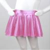 Freebily Girls Shiny Metallic Hip Hop Jazz Dance Skirt Mini Pleated Skater Skirt Athletic Cheerleading Skort Skirt Pink 10 Years view 3