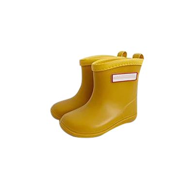 Baby Kids Easy On Rain Shoes Boots for Toddler Little Kid Short Rain Boots Lightweight Rainy Snow Boots for Boys Size 1 (C, 2 Big Kids)