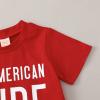 YINGISFITM 4th Fourth of July Baby Boy Girl Outfit Short Sleeve T Shirts Top America Flag Shorts Family Macthing Set (red stars stripes,18-24 Months) view 3