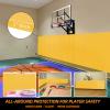 PROGOAL 1 Pack Wall Protection Pad,Sport Wall Padding Gym Basketball-Court Garage Protectors with 2 Thick Foam,Durable High-Cushioning Padding for Wall-Mounted Basketball Hoops(60" L x 20" W,Yellow) view 4