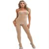 Agoky Women's Glossy Sheer Bodystocking Lingerie High Elastic Jumpsuits Sexy Body Stocking Bodysuits Nude Crotchless One Size view 2