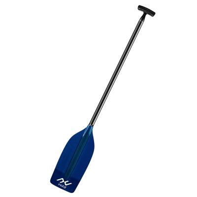 YUZIZ Whitewater Rafting Paddles Carbon T-Handle Shaft Glass Fiber Scooped Blade (Blue, 127cm)