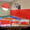 PROGOAL 1 Pack Wall Protection Pad,Sport Wall Padding Gym Basketball-Court Garage Protectors with 2 Thick Foam,Durable High-Cushioning Padding for Wall-Mounted Basketball Hoops(60" L x 20" W,Red) view 4
