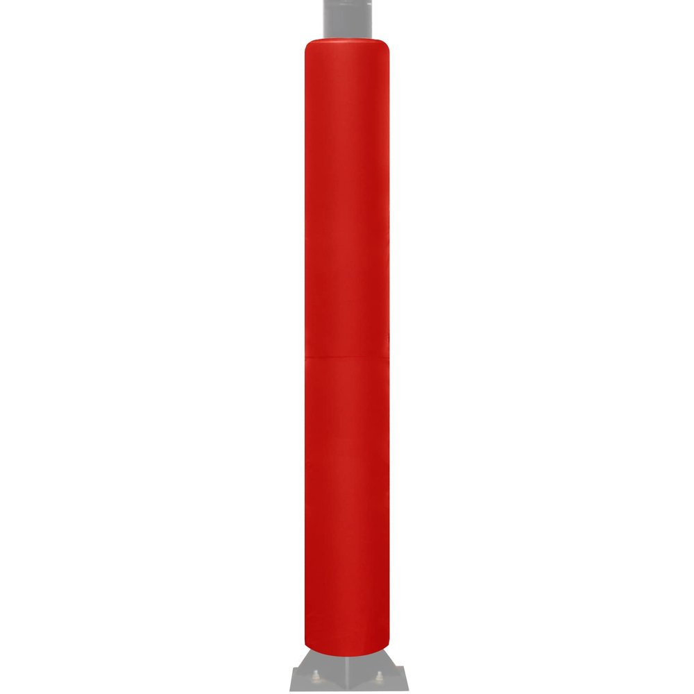 PROGOAL 6FT Tall Round Poles Pad - Basketball Pole Paddings for A 3x3 3.5x3.5 4x4 Main Poles,Weather-Resistant UV-Resistant Durable Protection Pole Pads& Safety(2" Thick Foam,Red)