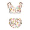 Aflyko Fruit Girls' Swimwear Avocado Cute Pattern 2-Piece Bikini Set Summer Swimsuit Holiday Bathing Suit Hawaii Beachwear Water Sport Tankini Set 7-8T view 2