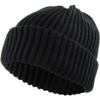1 Pcs of Thick Ribbed Beanie Knit Ski Cap Skull Hat Warm Solid Color Winter Cuff Blank (Black) view 1