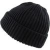 1 Pcs of Thick Ribbed Beanie Knit Ski Cap Skull Hat Warm Solid Color Winter Cuff Blank (Black) view 2