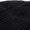 1 Pcs of Thick Ribbed Beanie Knit Ski Cap Skull Hat Warm Solid Color Winter Cuff Blank (Black) view 4