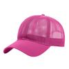 Men Women Mesh Breathable Sun Hats Adjustable Baseball Cap Hip Hop Baseball Caps Sunscreen Trucker Hat (Hot Pink, One Size) view 1